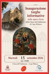 Inaugurazione delle targhe informative in Parrocchia